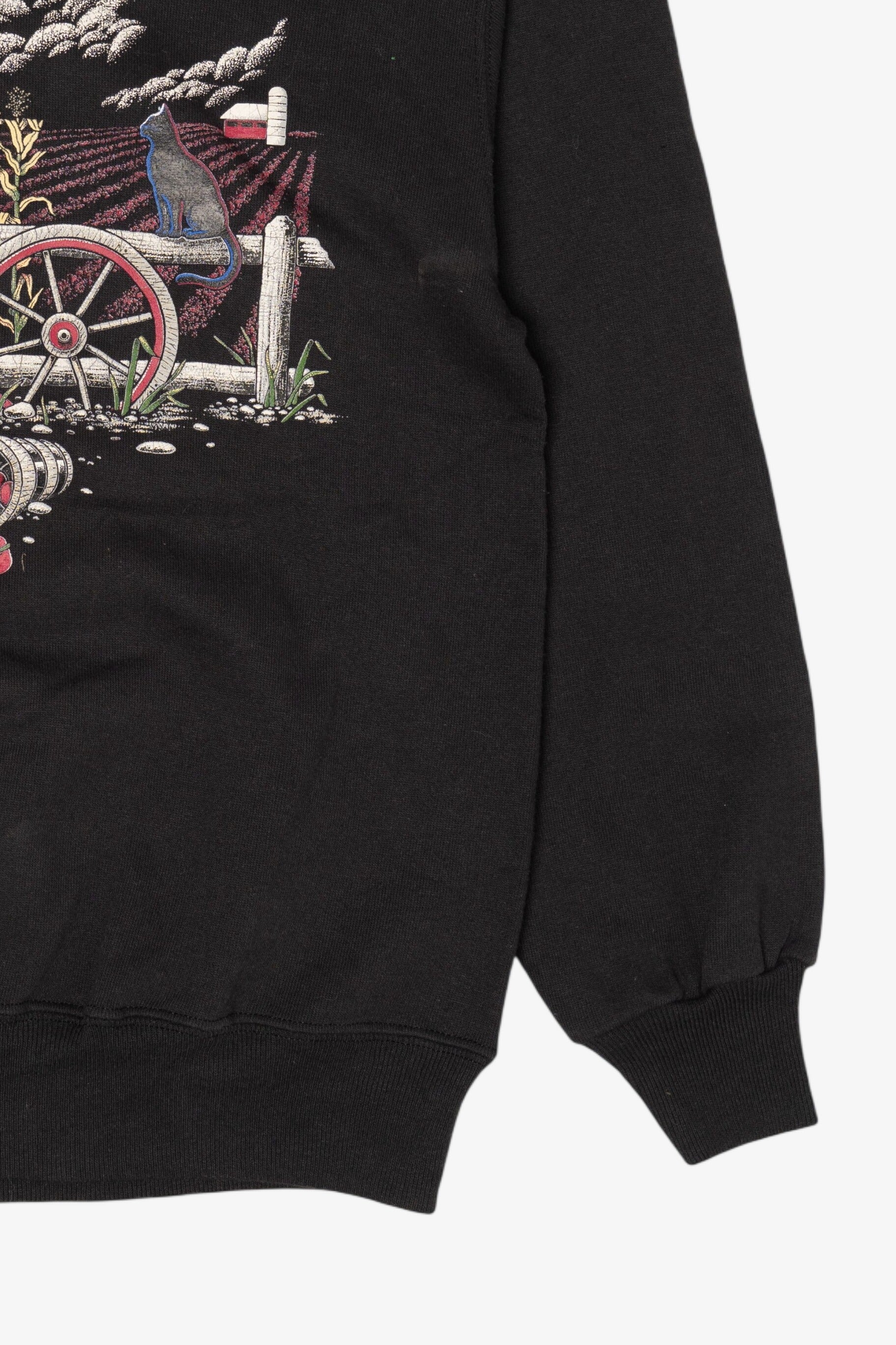 Vintage Scarecrow Field Autumn Harvest Sweatshirt (1990s)