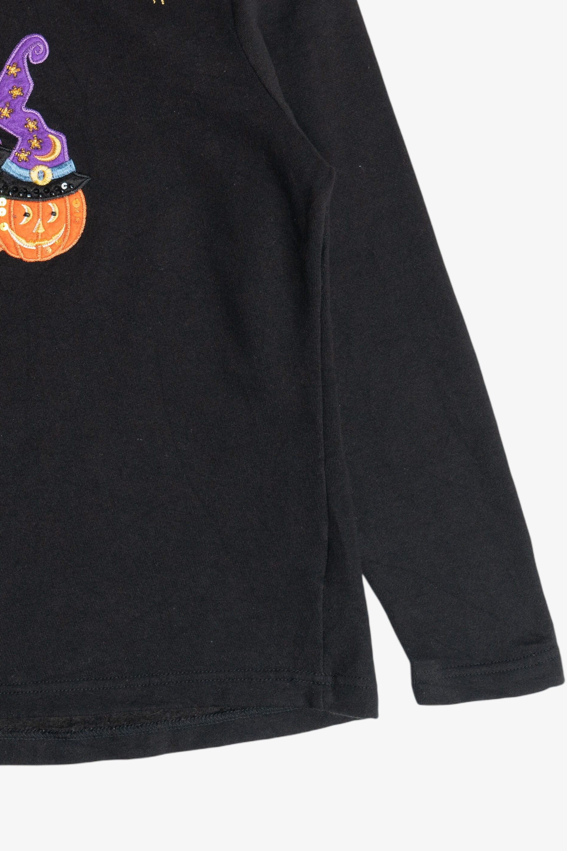Vintage Pumpkins With Witch Hats Halloween Sweatshirt (2000s)