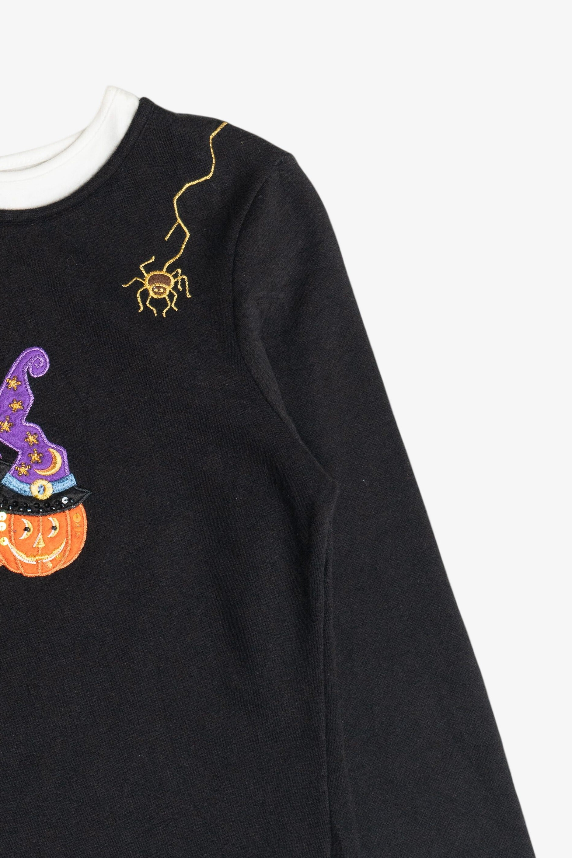 Vintage Pumpkins With Witch Hats Halloween Sweatshirt (2000s)