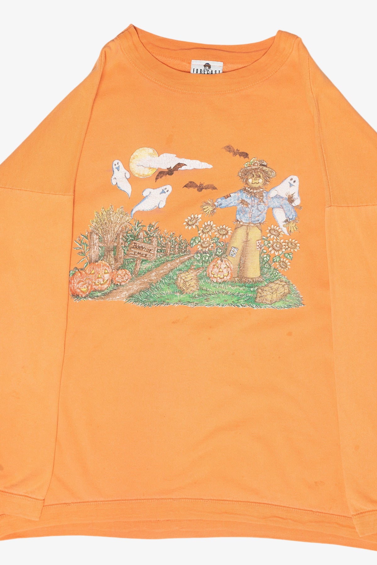 Spooky Scarecrow Harvest Vintage Halloween Sweatshirt (1990s)
