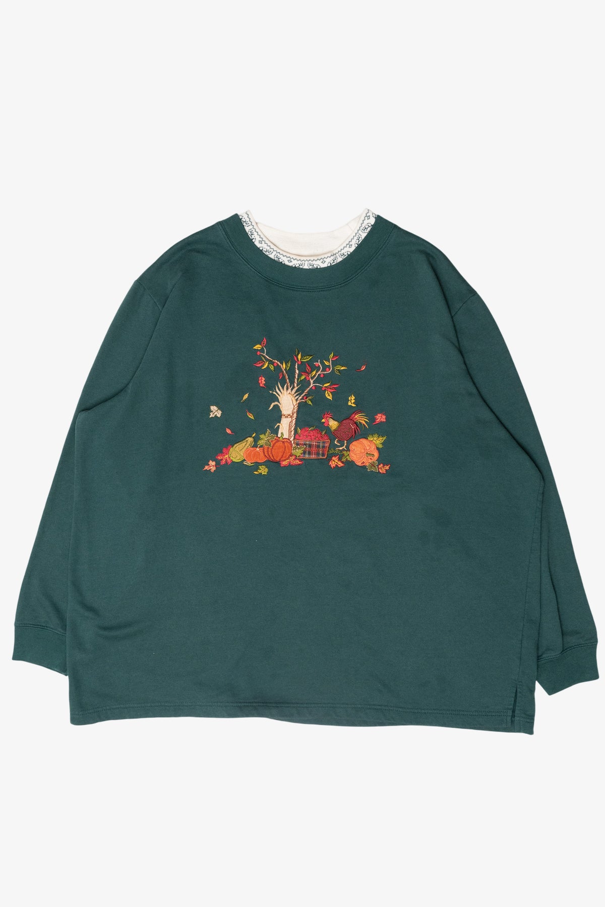 Fall Rooster Vintage Halloween Sweatshirt (1990s)