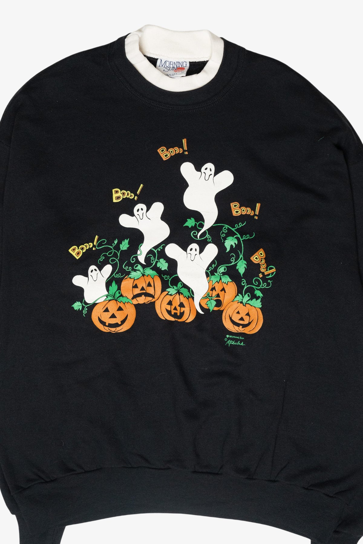 "Boo!" Ghosts Vintage Halloween Sweatshirt (1990s)