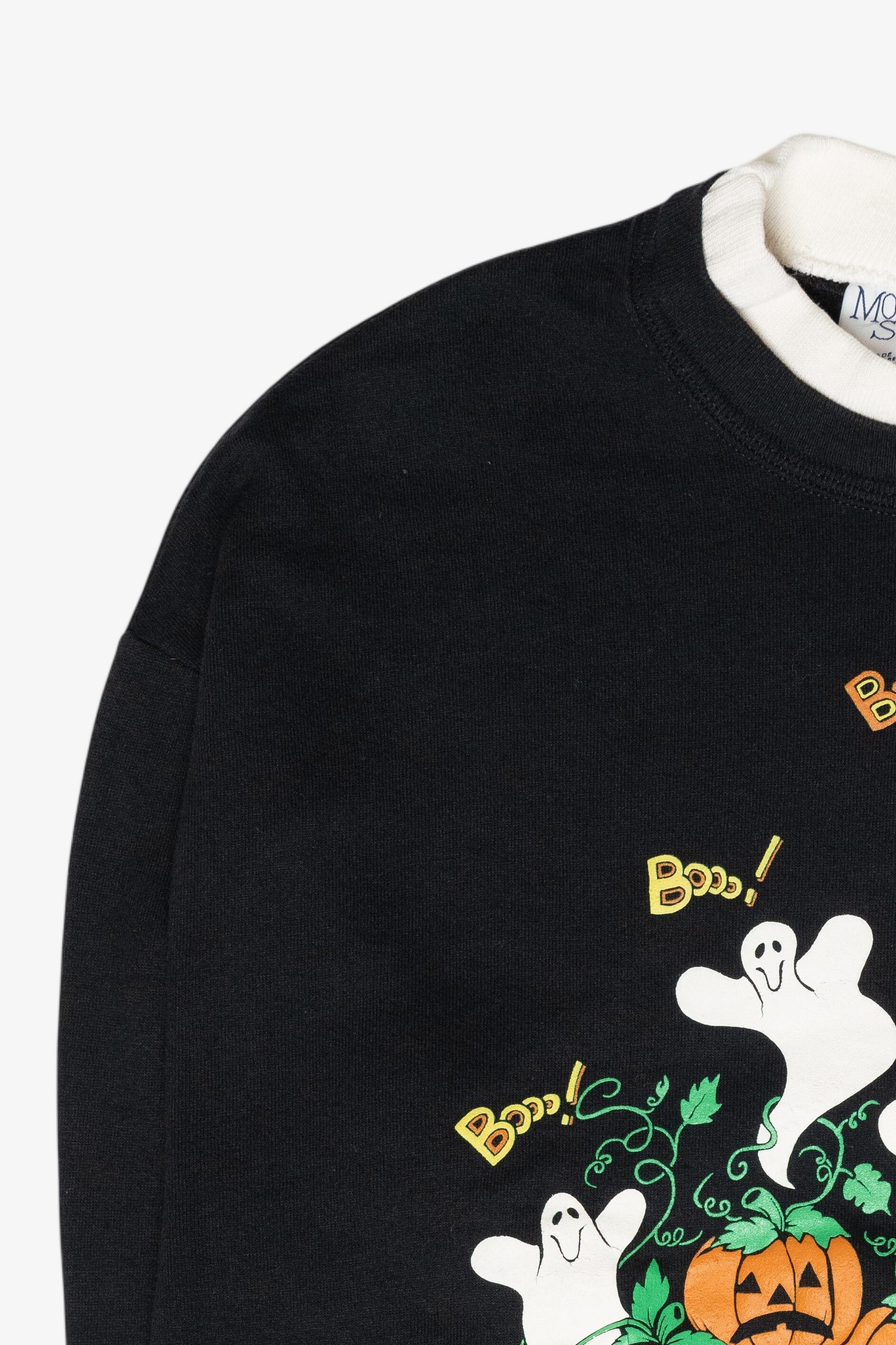 "Boo!" Ghosts Vintage Halloween Sweatshirt (1990s)