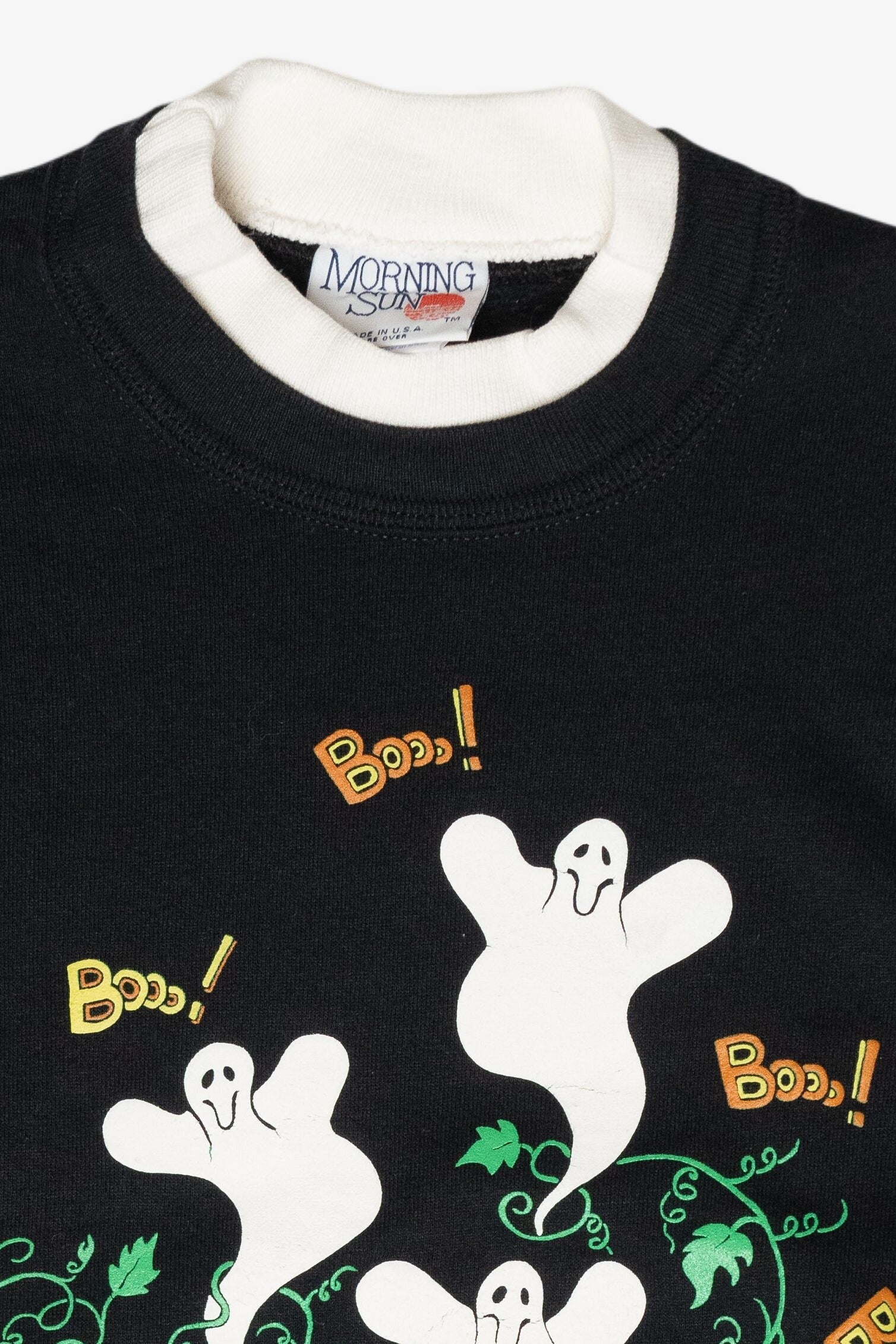 "Boo!" Ghosts Vintage Halloween Sweatshirt (1990s)
