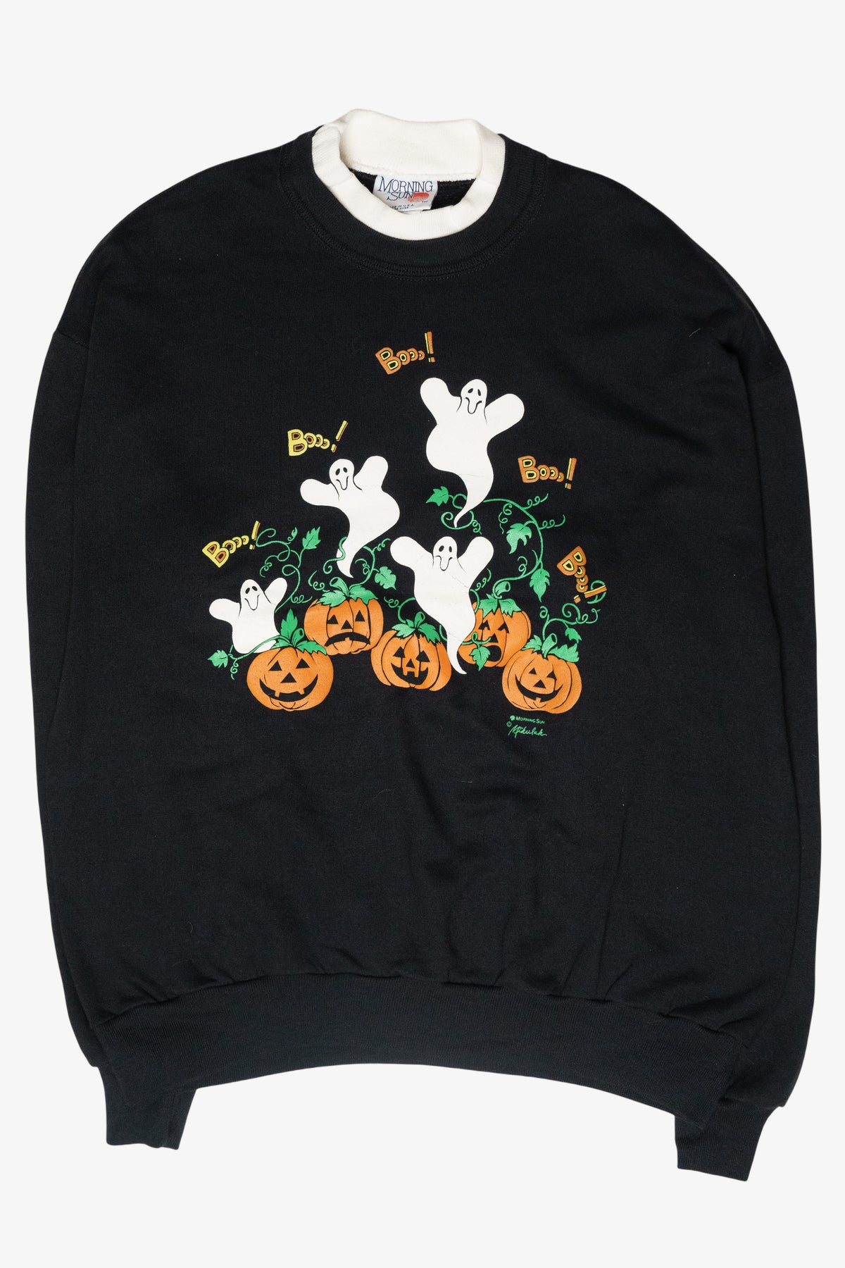 "Boo!" Ghosts Vintage Halloween Sweatshirt (1990s)