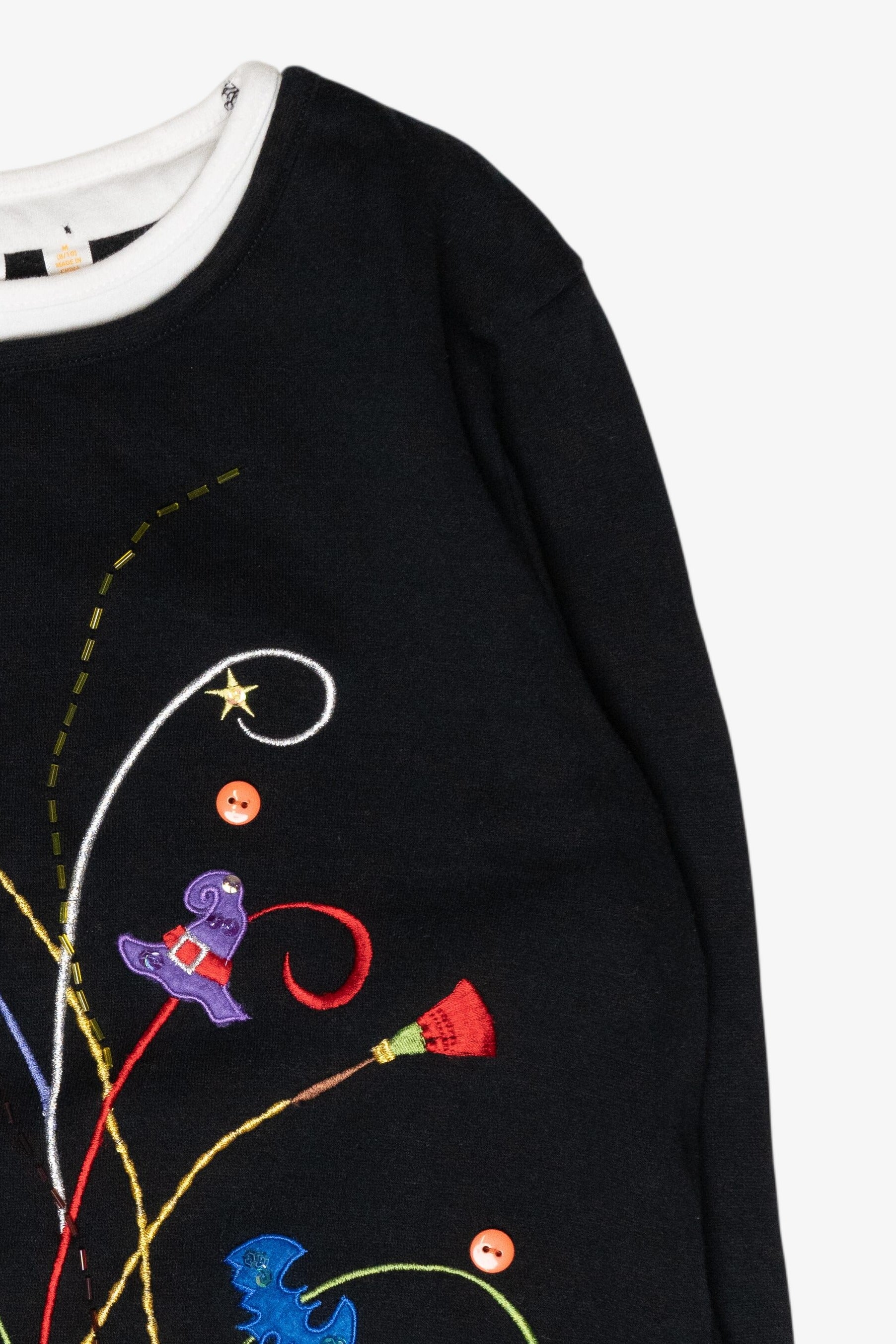 Confetti Pumpkin Vintage Halloween Sweatshirt (2000s)