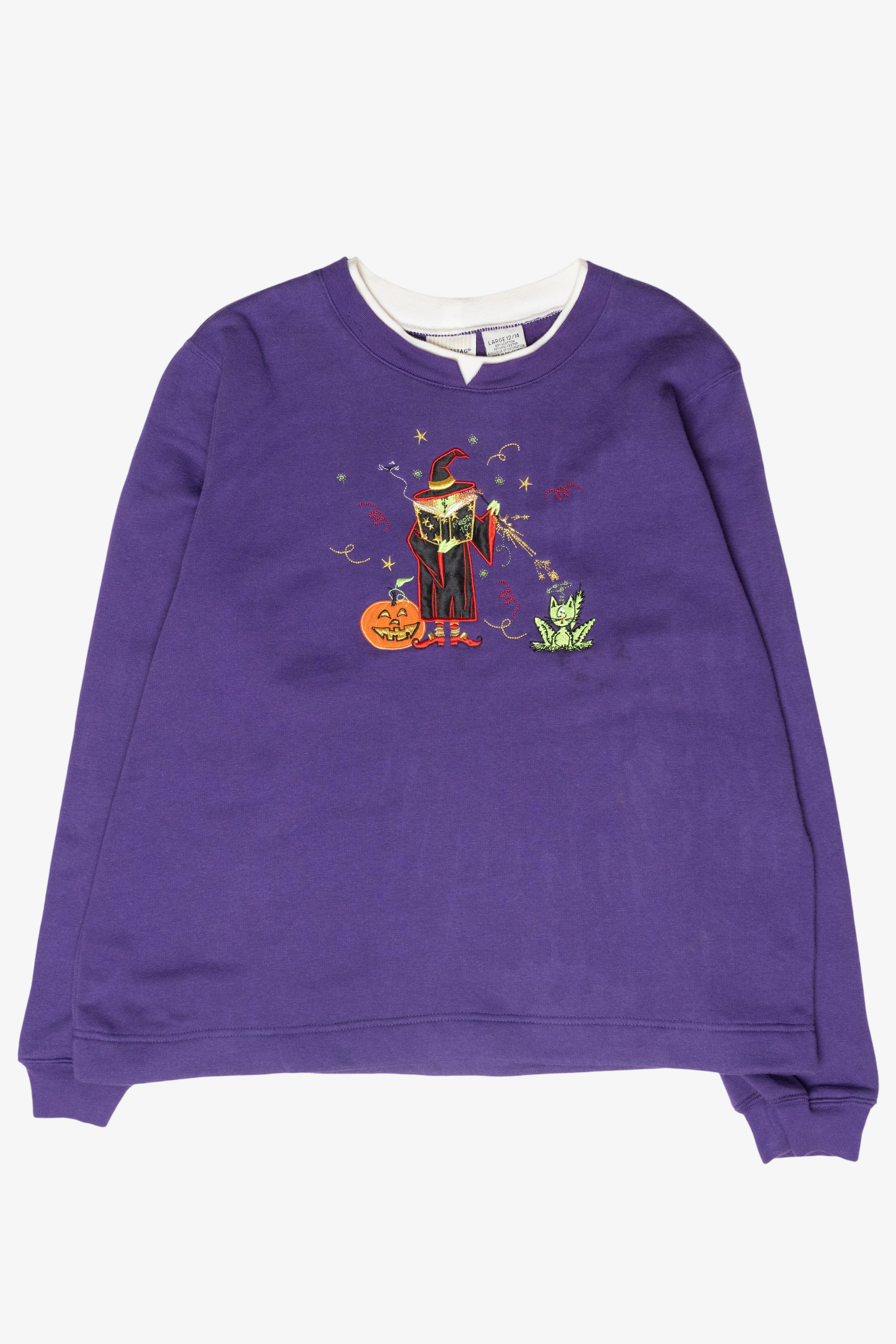 "Magic 101" Witch Vintage Halloween Sweatshirt (2000s)