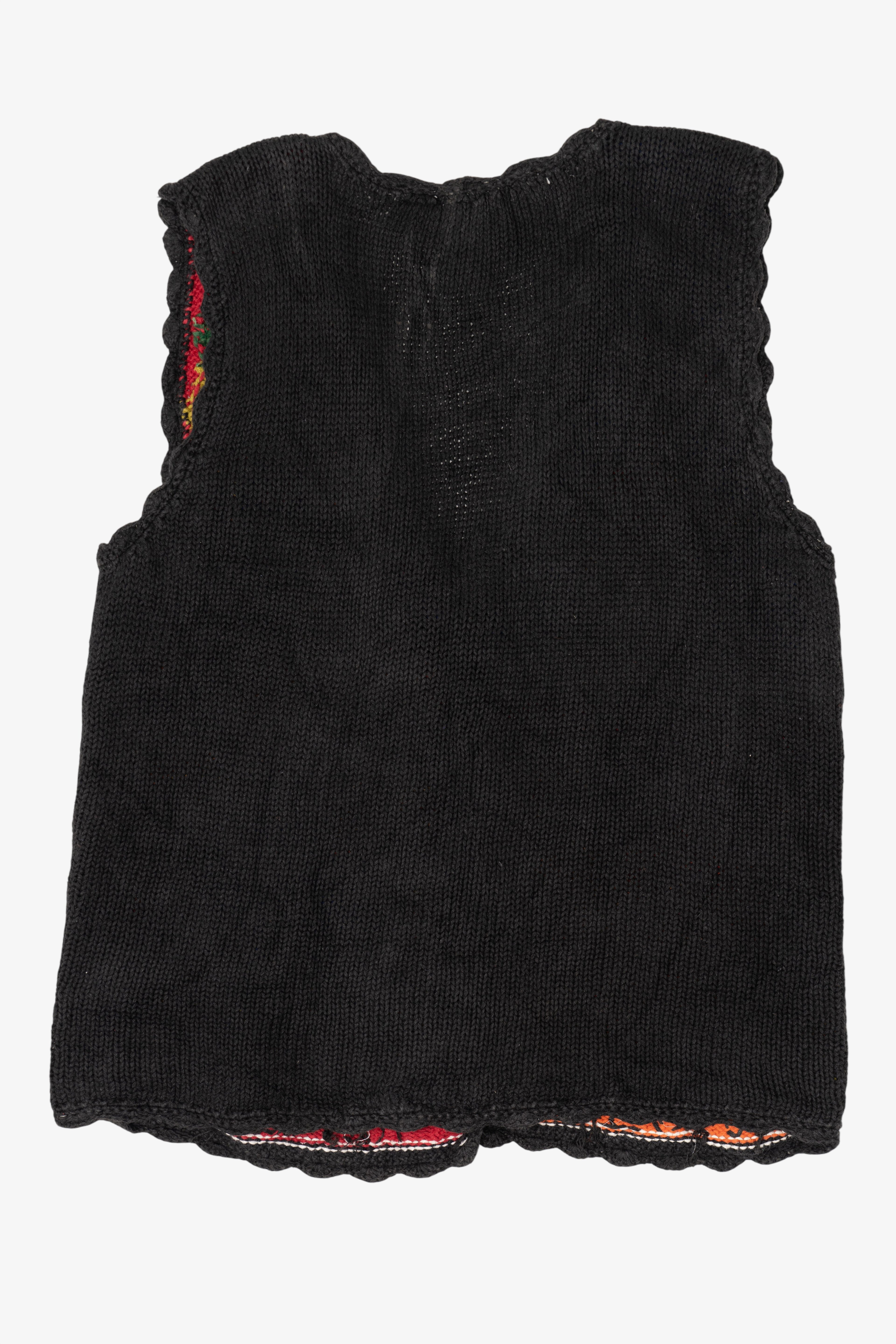 Vintage Hand Knit Erika Seasonal Months Vest (1990s)