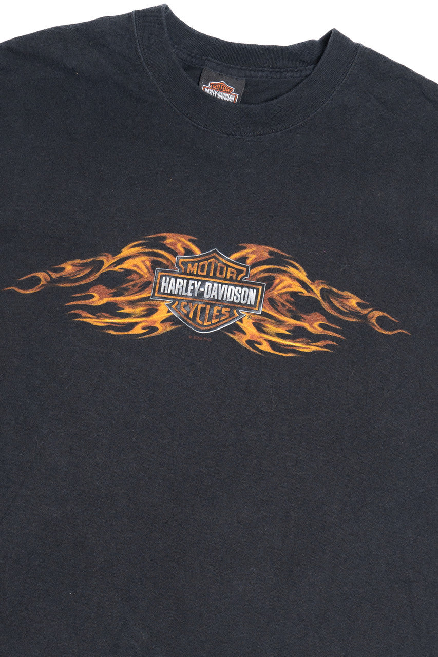 Harley Davidson "Big Island Heat" Kailua-Kona Hula Girl T-Shirt (2000s)