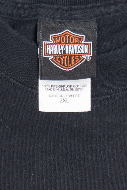 Harley Davidson "Big Island Heat" Kailua-Kona Hula Girl T-Shirt (2000s)