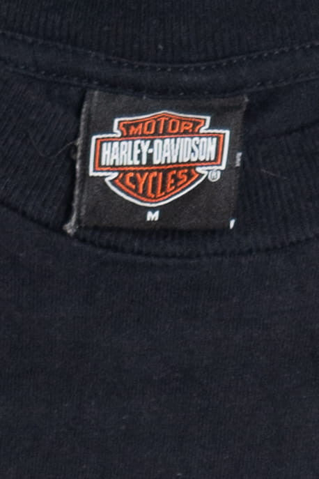 Harley Davidson "Toledo, Ohio" Flame Sleeve Pocket T-Shirt