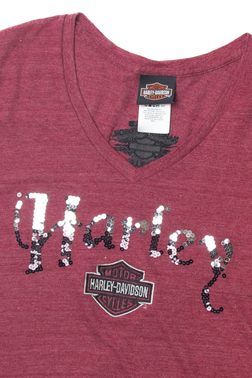 Boswell's Harley Davidson Sequin T-Shirt