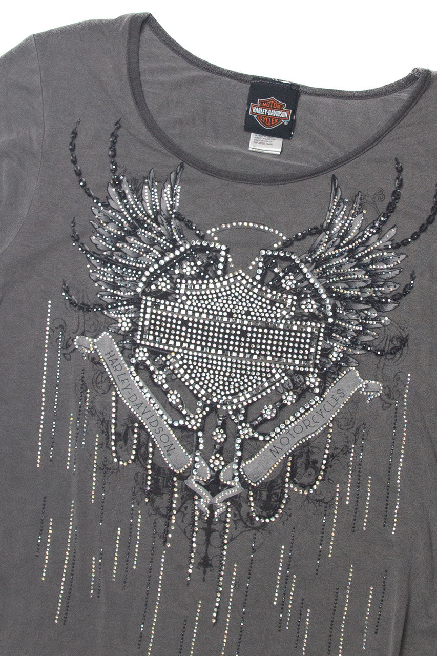 Bejeweled Harley Davidson T-Shirt