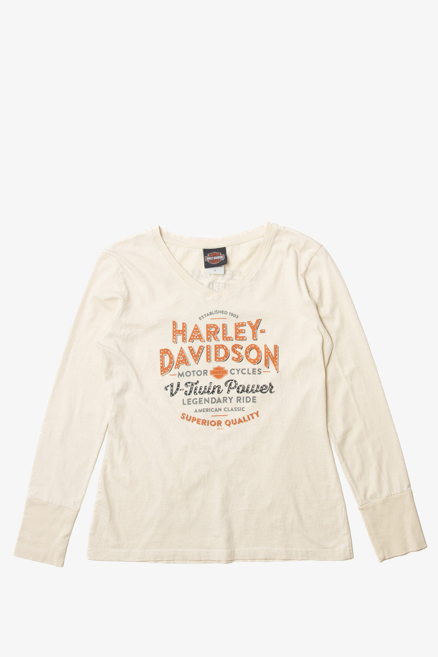 "V-Twin Power Legendary Ride" Harley Davidson long Sleeve T-Shirt (2010s)