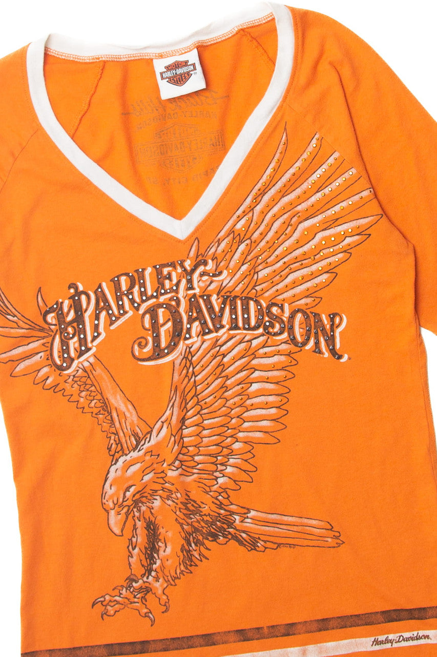 Orange Harley Davidson Black Hills T-Shirt