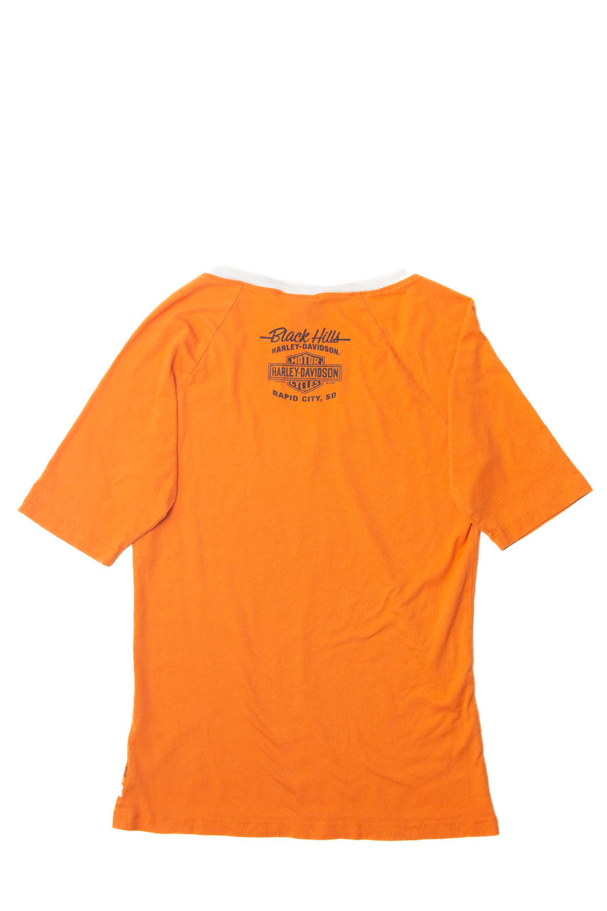 Orange Harley Davidson Black Hills T-Shirt