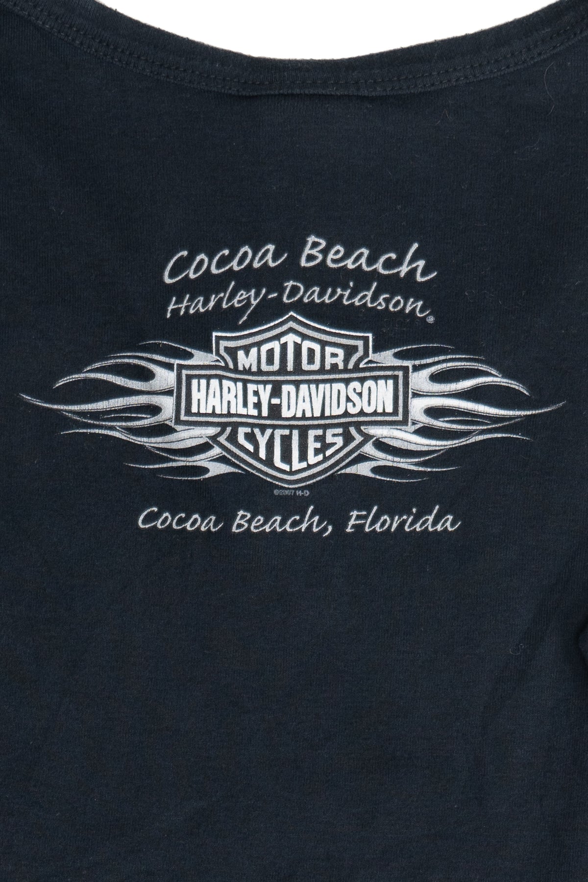 Harley Davidson Rhinestone Cocoa Beach Long Sleeve T-Shirt
