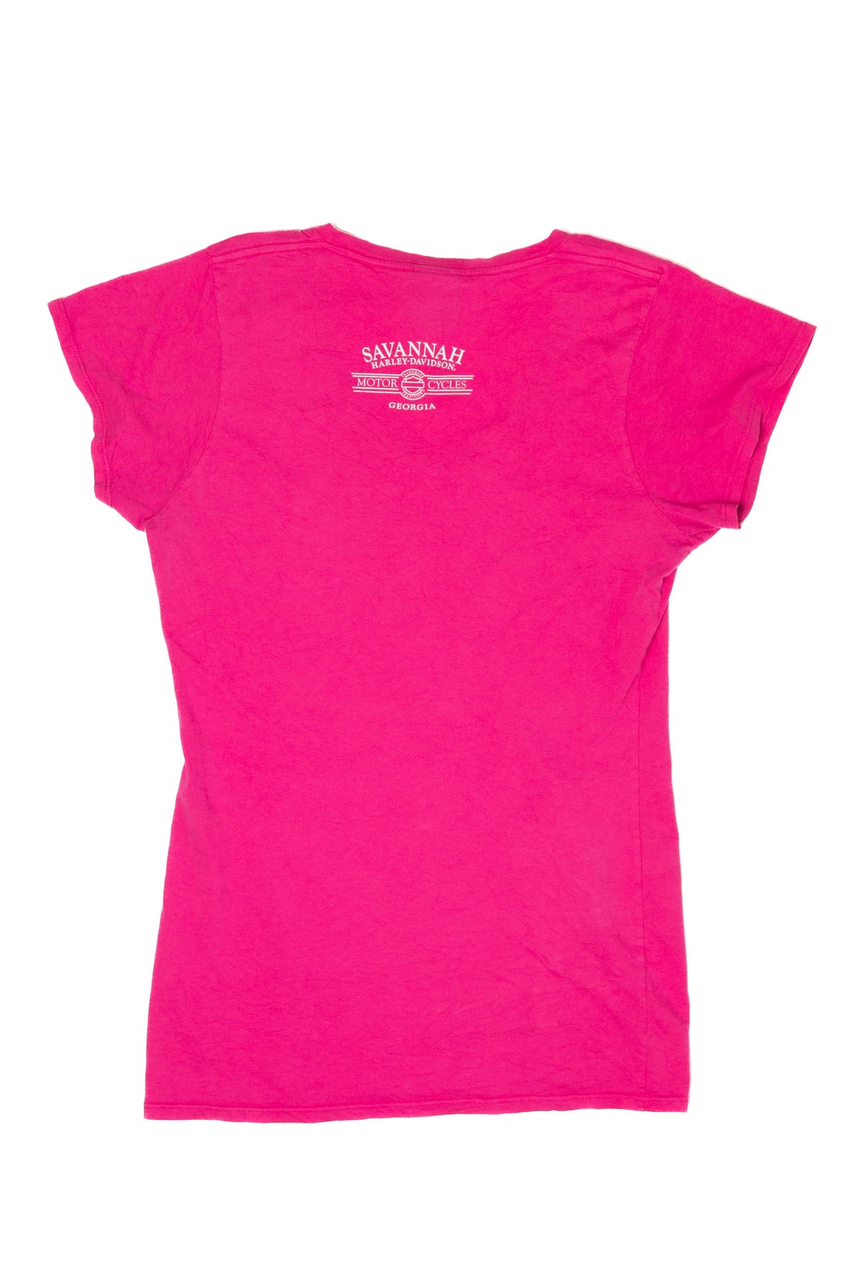 Recycled Pink Savannah Harley Davidson T-Shirt (2010s)