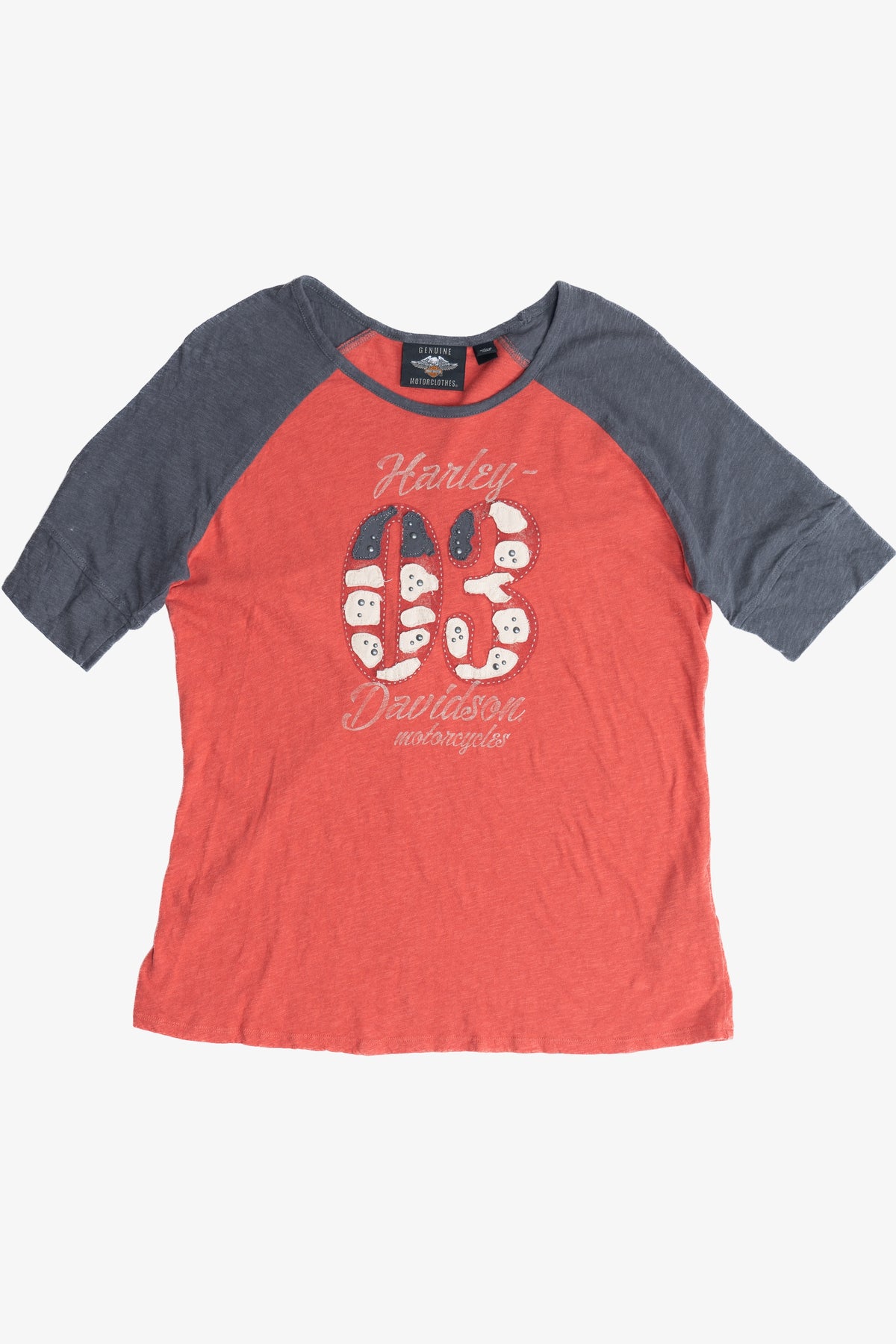 Harley Davidson "03" Applique Raglan T-Shirt