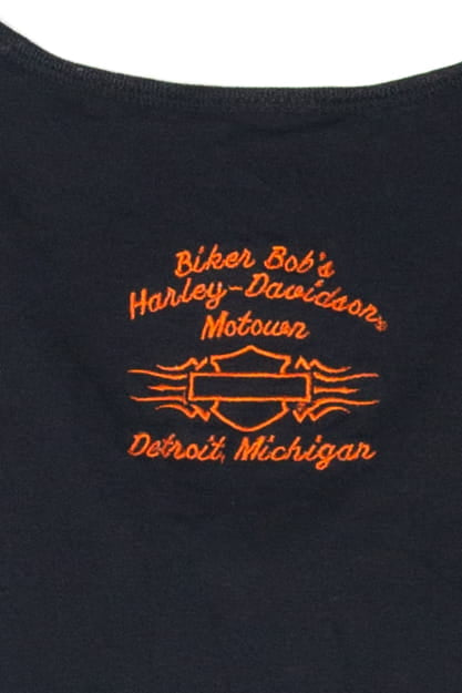 Recycled Lace Tie Biker Bob's Harley Davidson T-Shirt