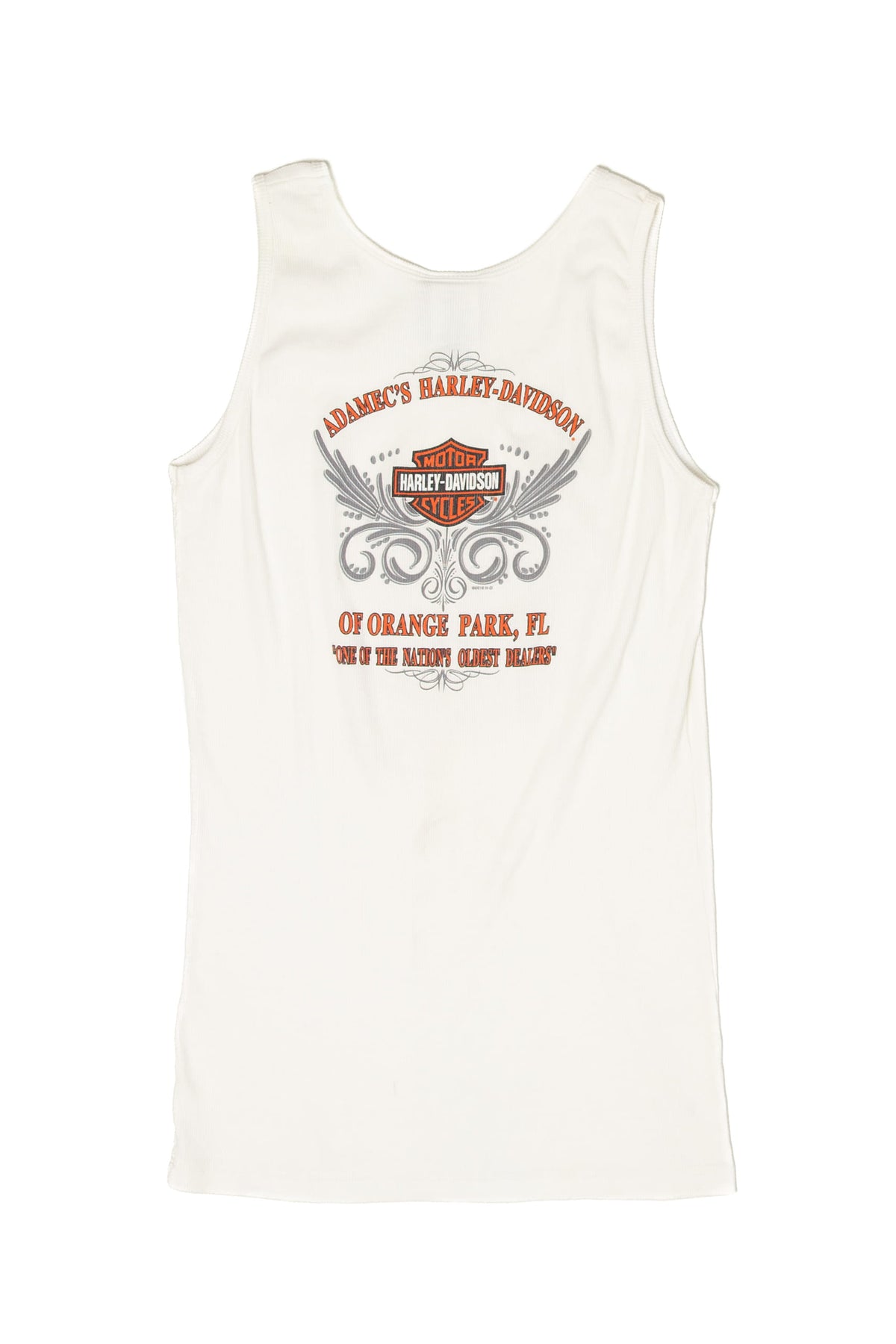 Recycled Skull Adamec's Harley Davidson Sleeveless T-Shirt (2010s)