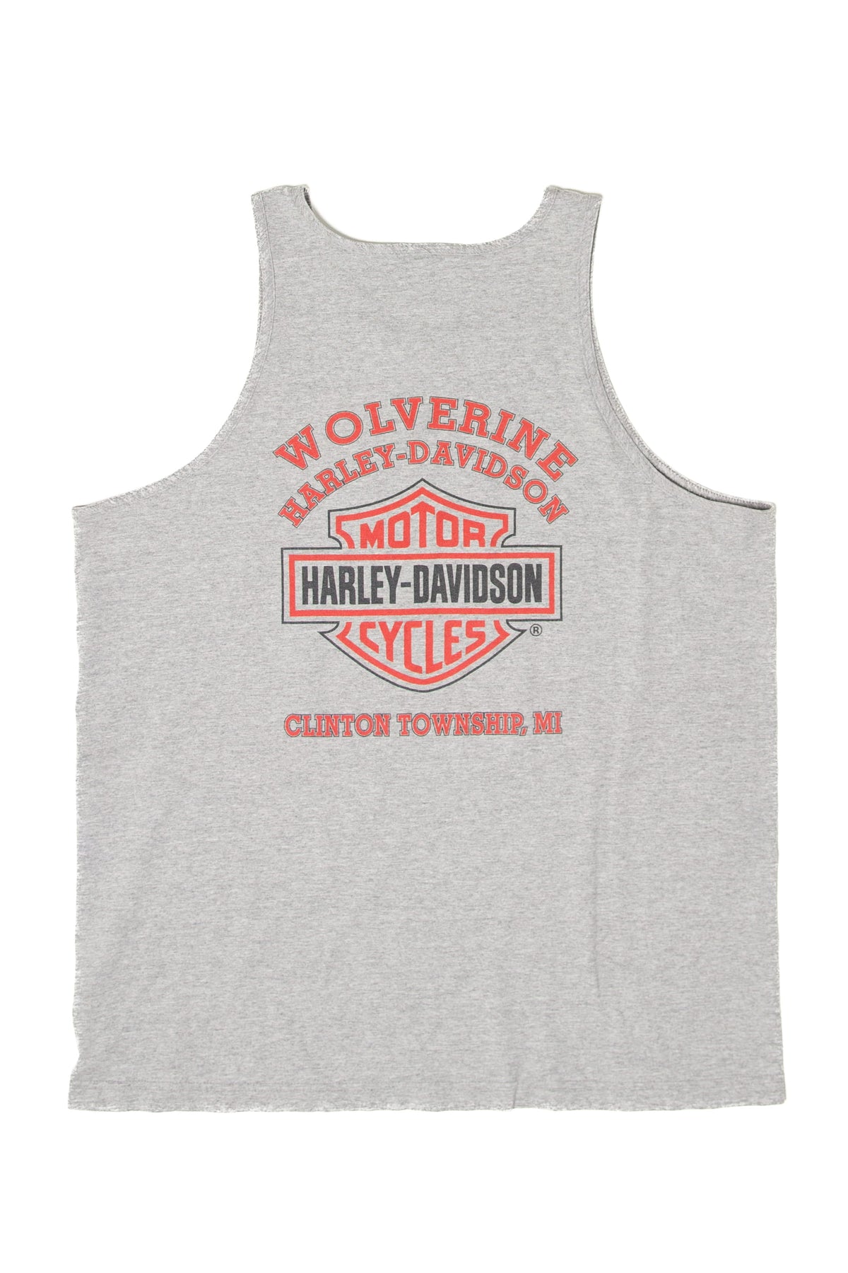 Recycled American Flag Harley Davidson Sleeveless T-Shirt