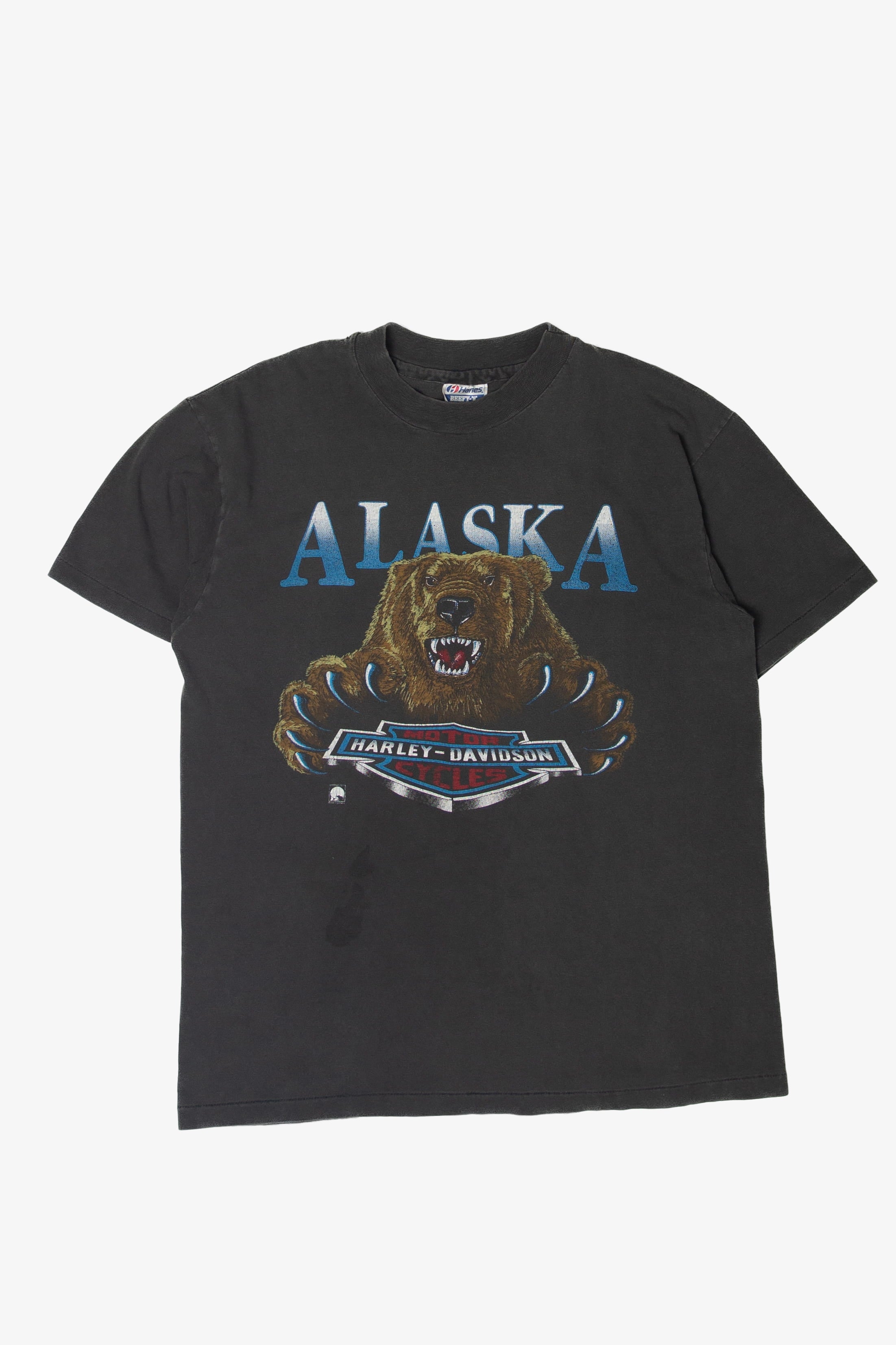 Vintage Anchorage Alaska Bears Harley Davidson T-Shirt (1990s)