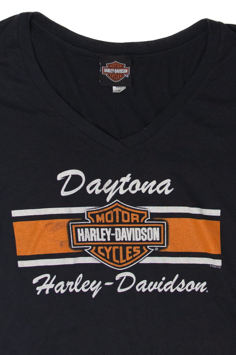 V-Neck Datona Beach Harley Davidson T-Shirt (2020s)