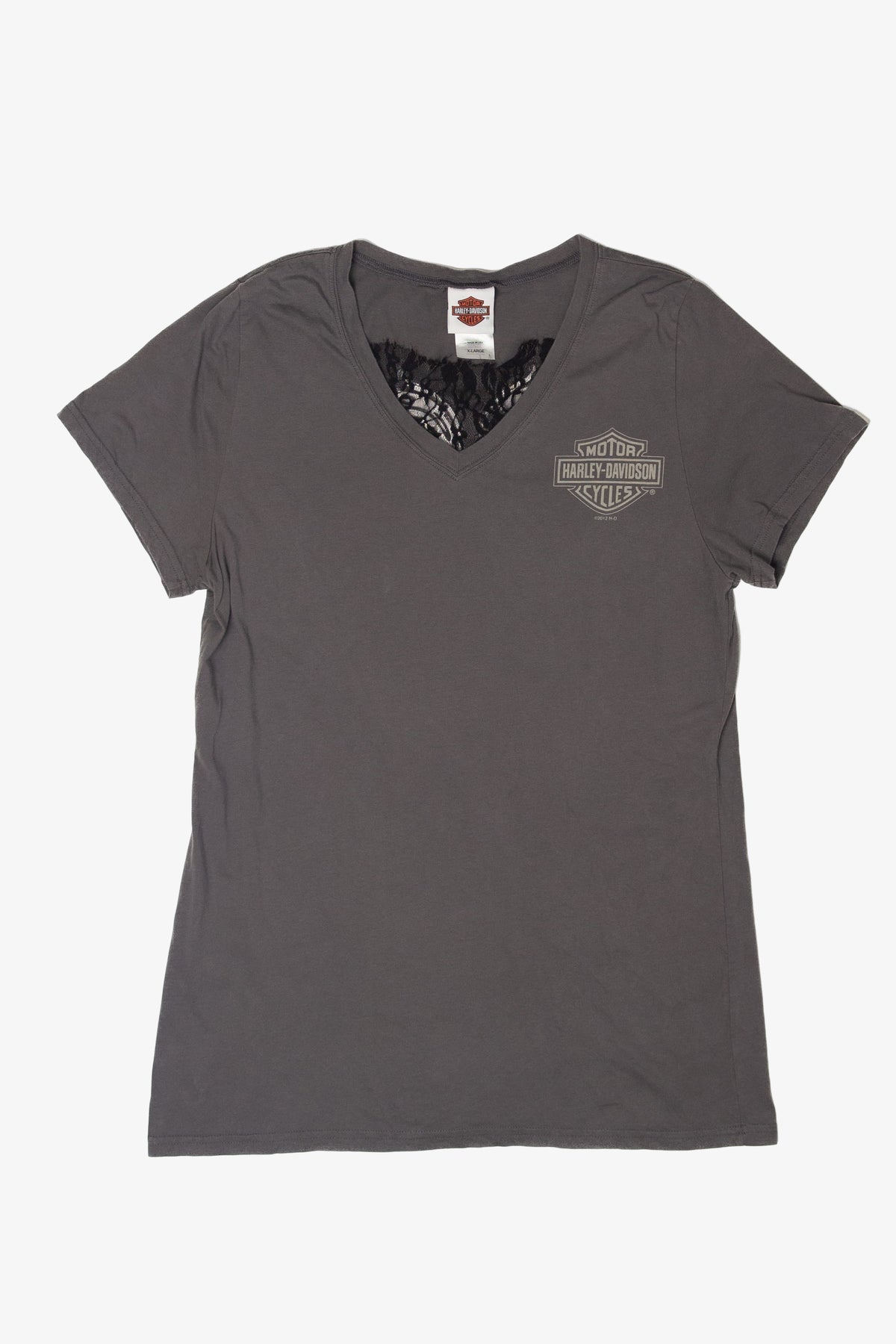 Lace Back Harley Davidson T-Shirt (2010s)