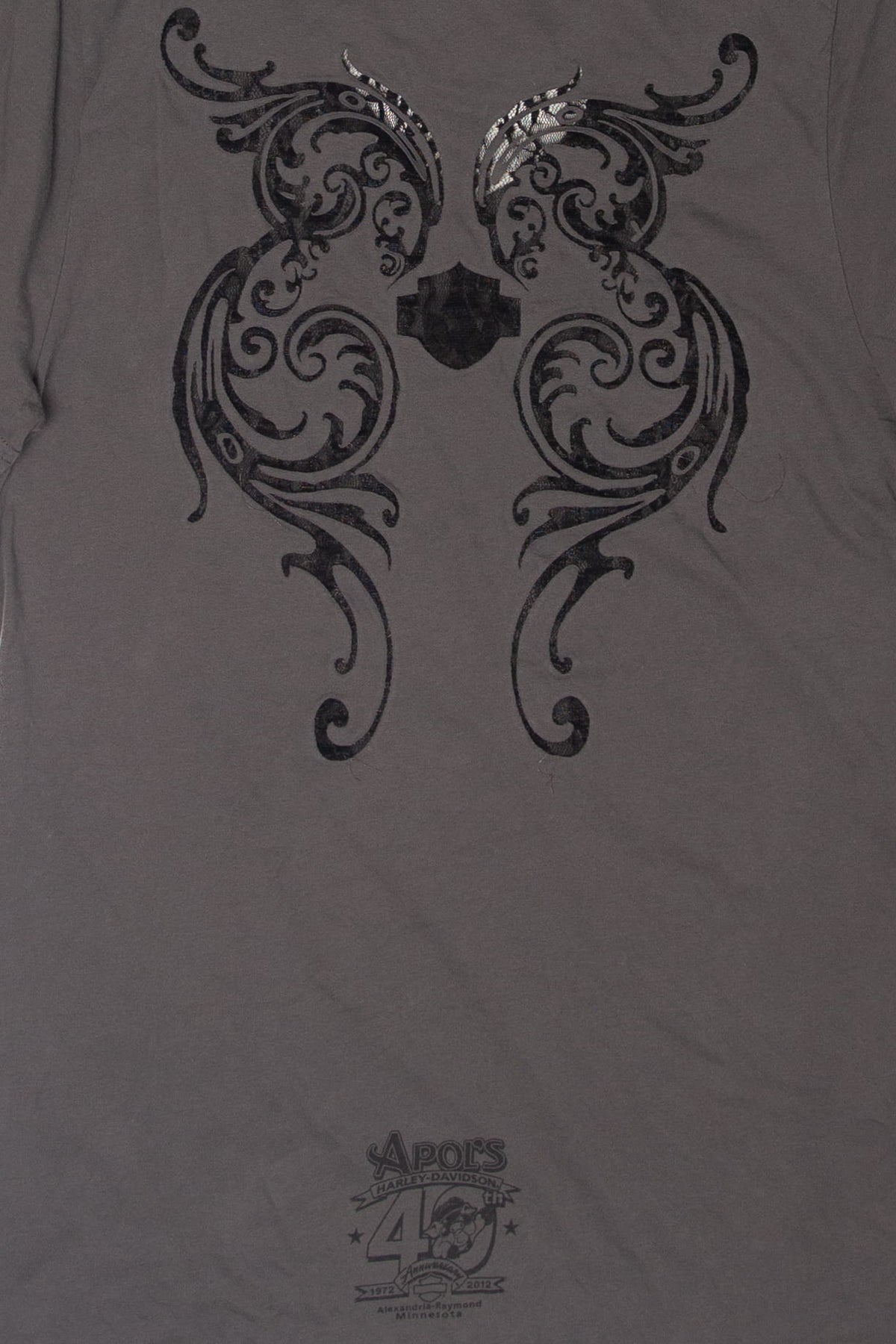 Lace Back Harley Davidson T-Shirt (2010s)