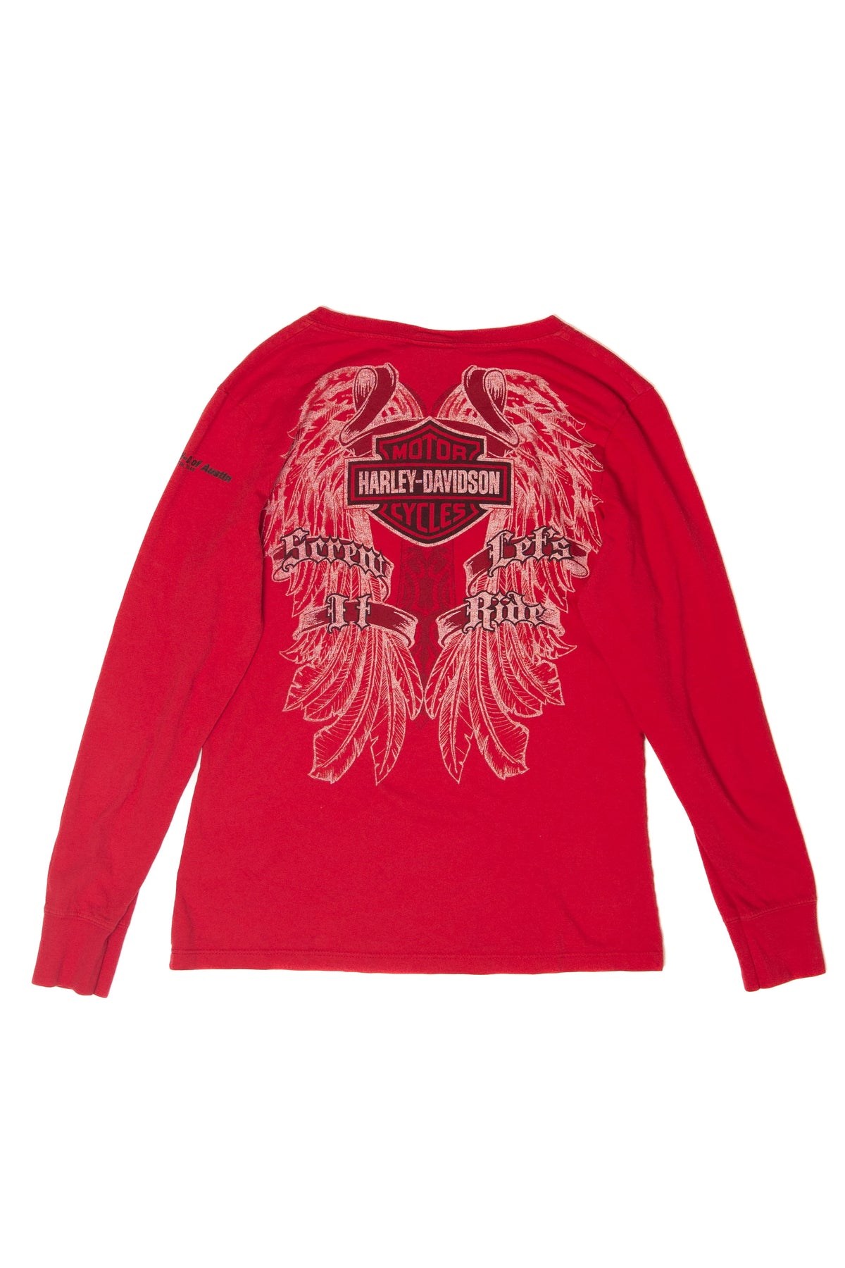 "Screw It Let's Ride" Long Sleeve Harley Davidson T-Shirt (2010s)