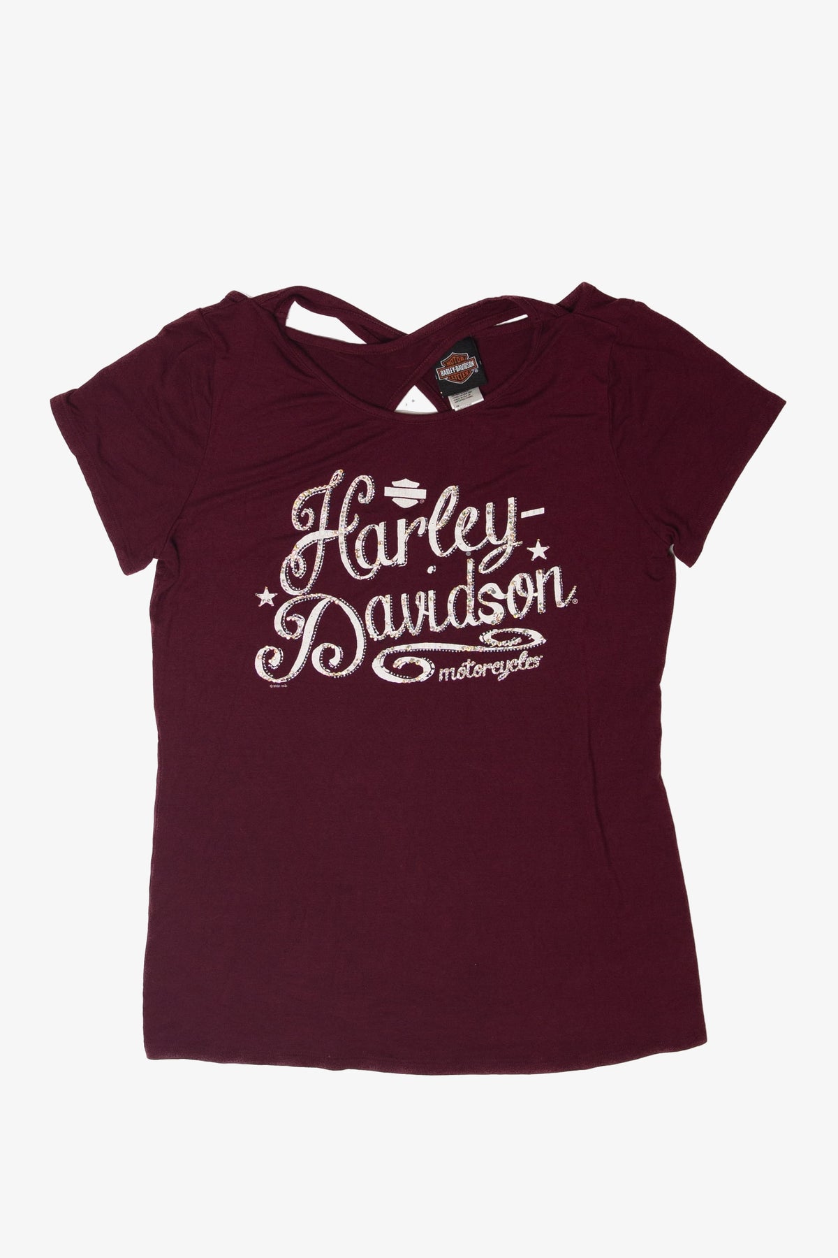 Cross-Back Harley Davidson T-Shirt (2020s)