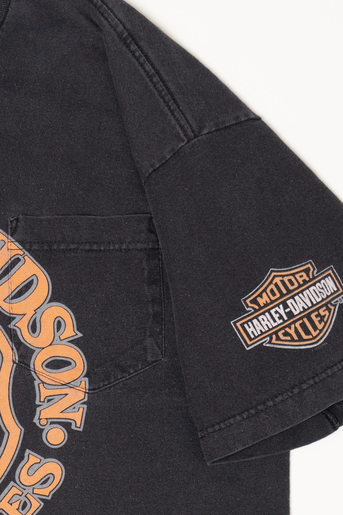 Panama City Beach Florida Front Pocket Harley Davidson T-Shirt (2010s)
