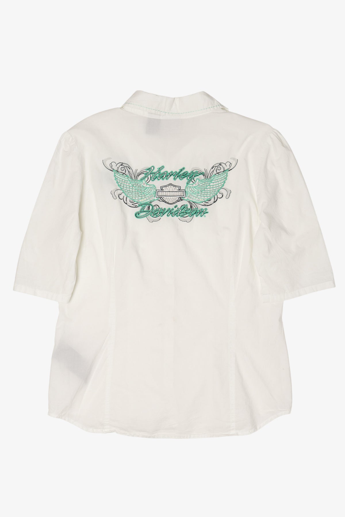 Vintage Button Up Harley Davidson T-Shirt