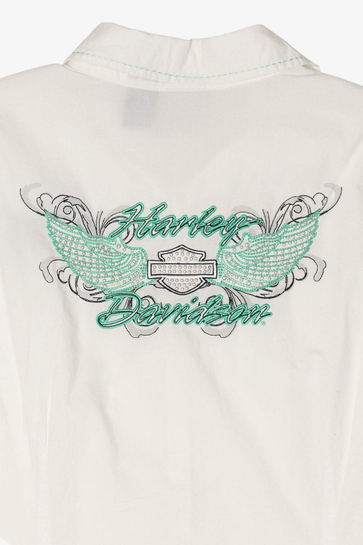 Vintage Button Up Harley Davidson T-Shirt