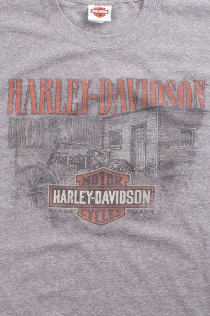 Bred in a Shed Harley Davidson T-Shirt
