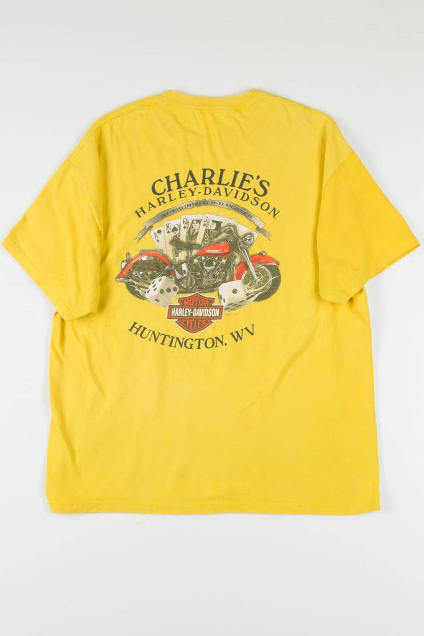 Yellow Huntington Harley Davidson T-Shirt