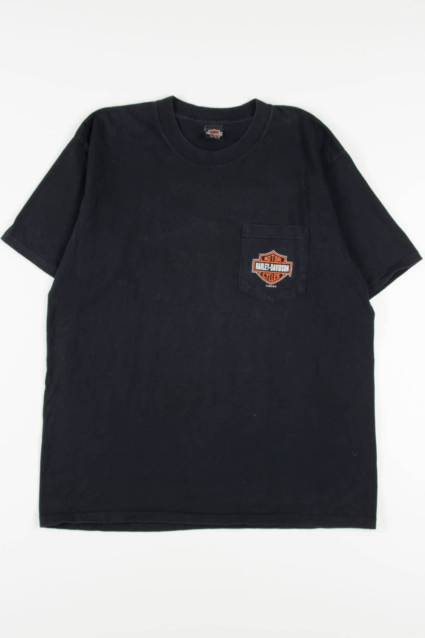 Pontiac-Waterford Harley Davidson T-Shirt (1990s)