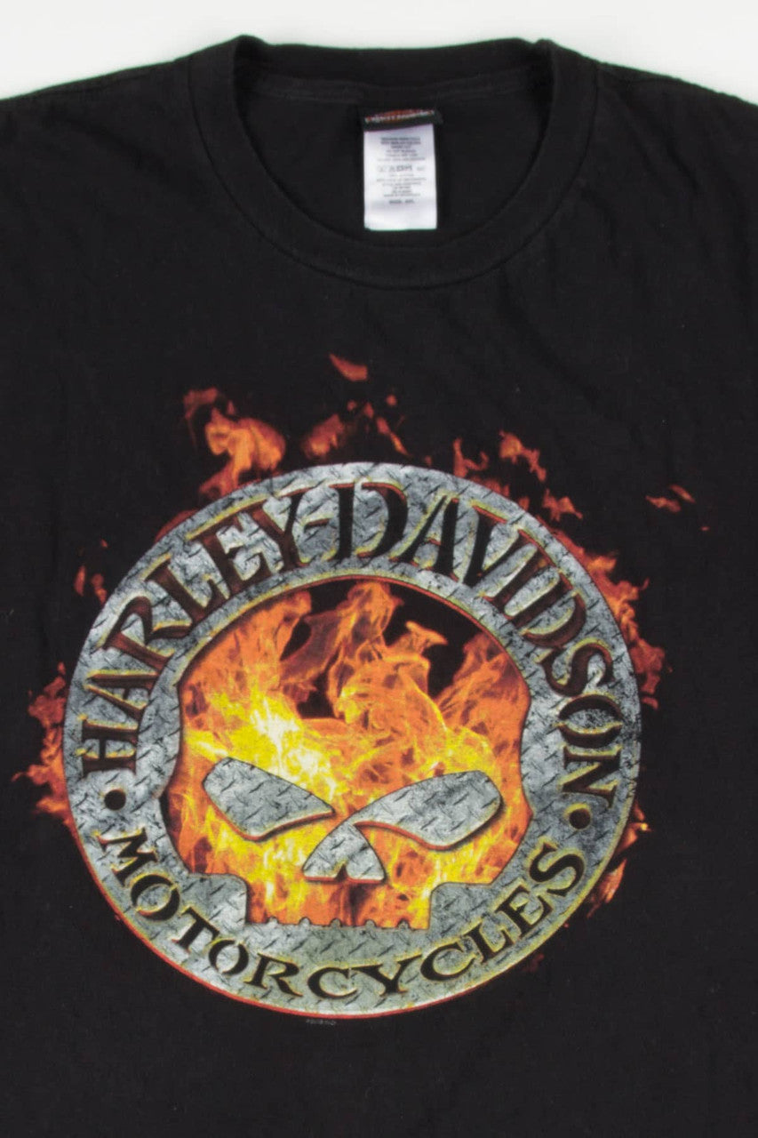 Bert's Black Widow Harley Davidson T-Shirt
