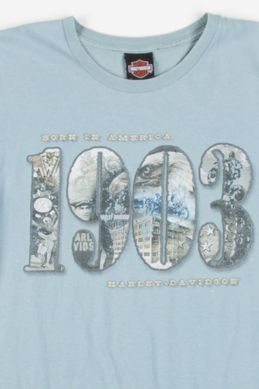 Dusty Blue Tifton Harley Davidson T-Shirt