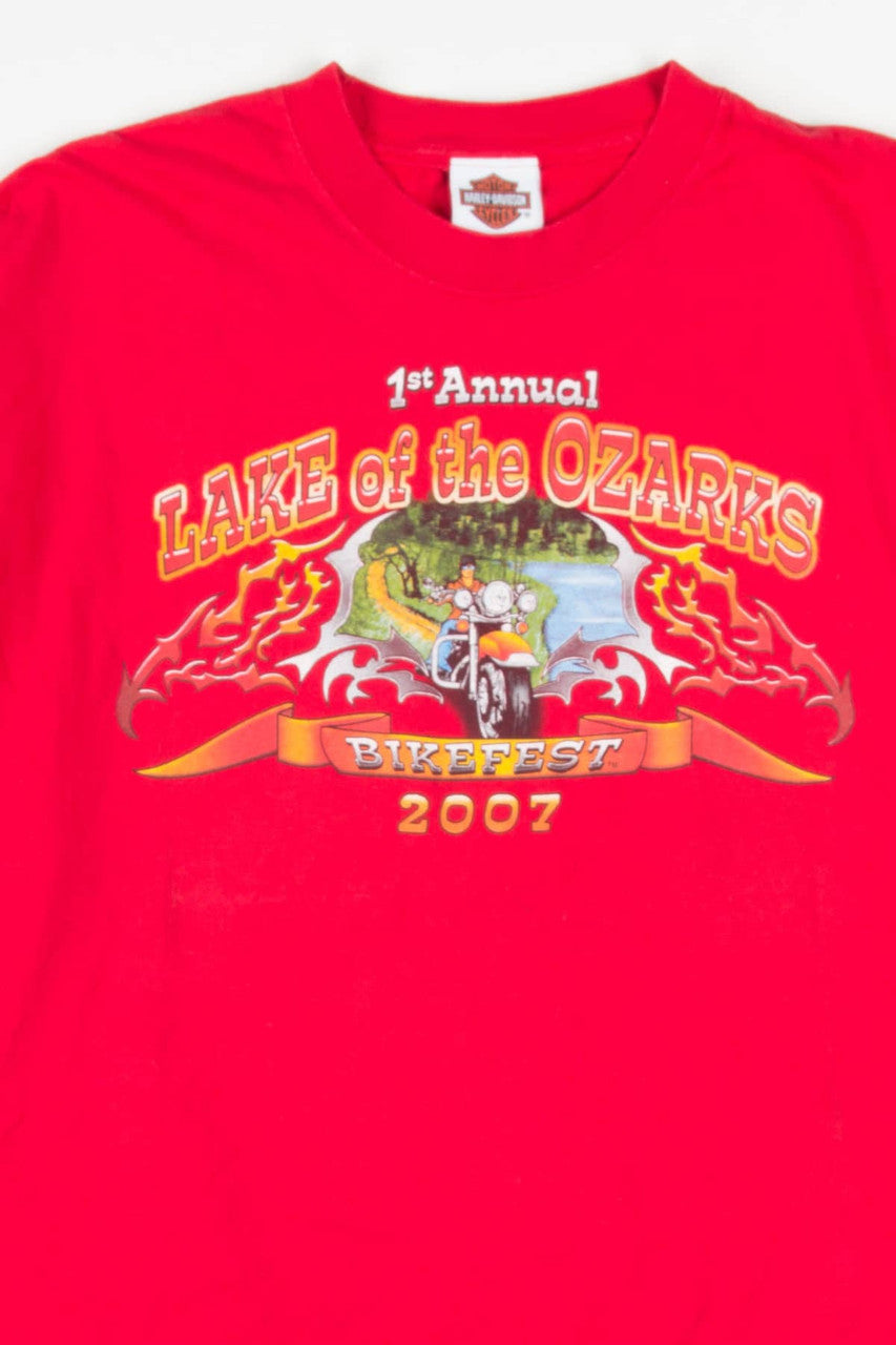Lake of The Ozarks Bike Fest 2007 Harley Davidson T-Shirt