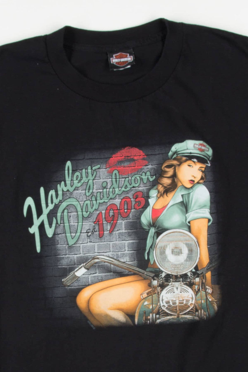 Wisconsin Pin-Up Harley Davidson T-Shirt