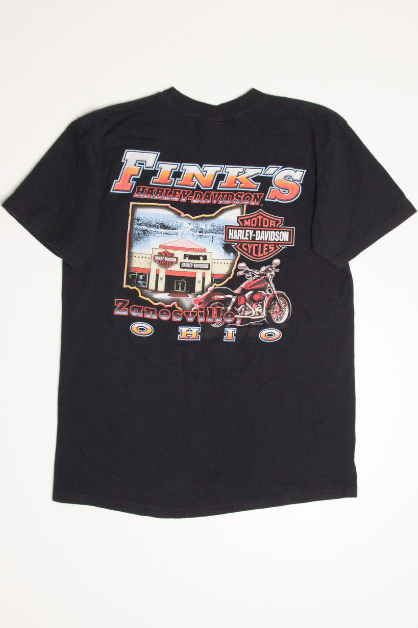 Fink's Zanesville Ohio Harley-Davidson T-Shirt (2000s)