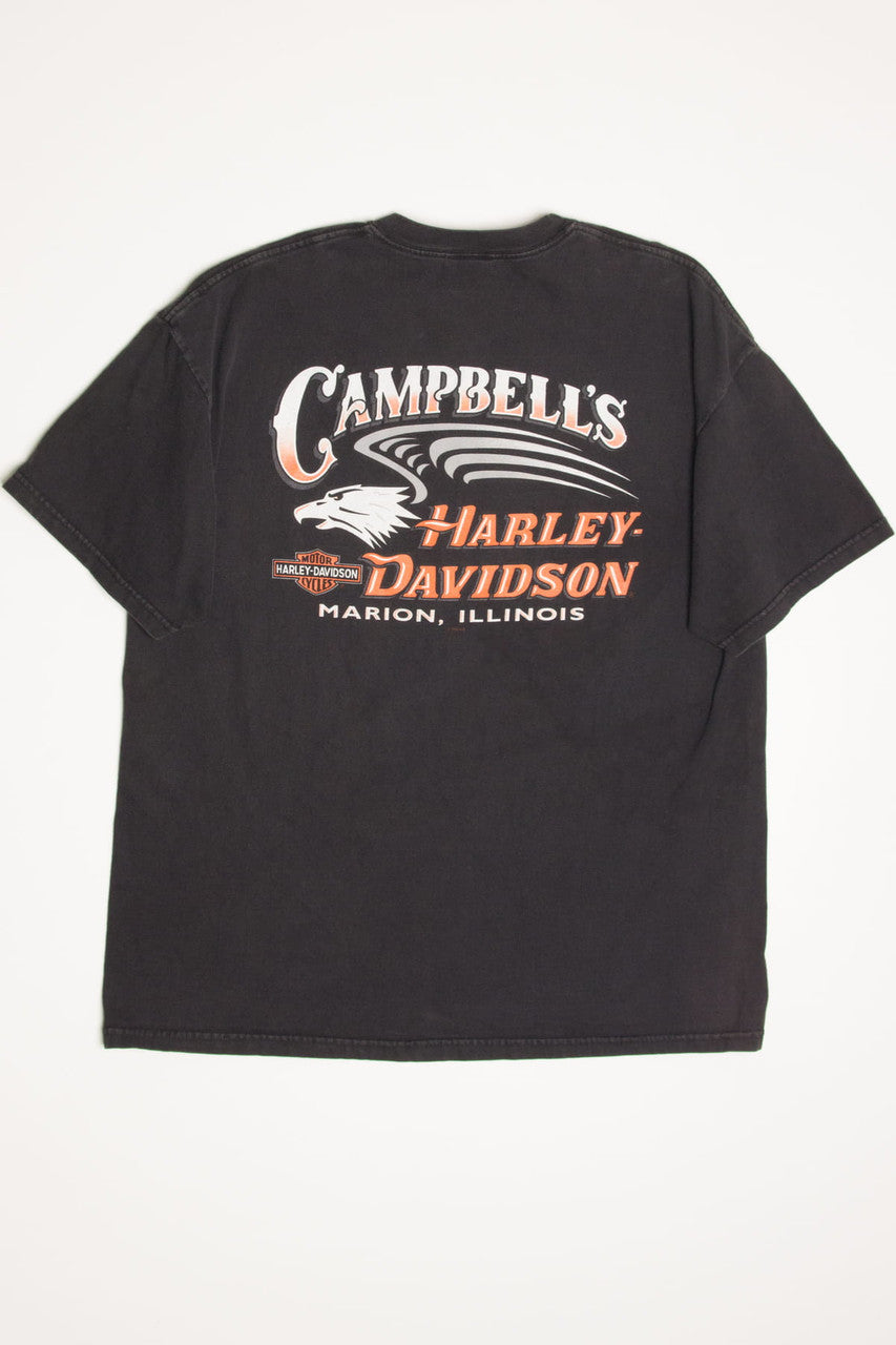 Campbell's Illinois Harley-Davidson T-Shirt (1990s)