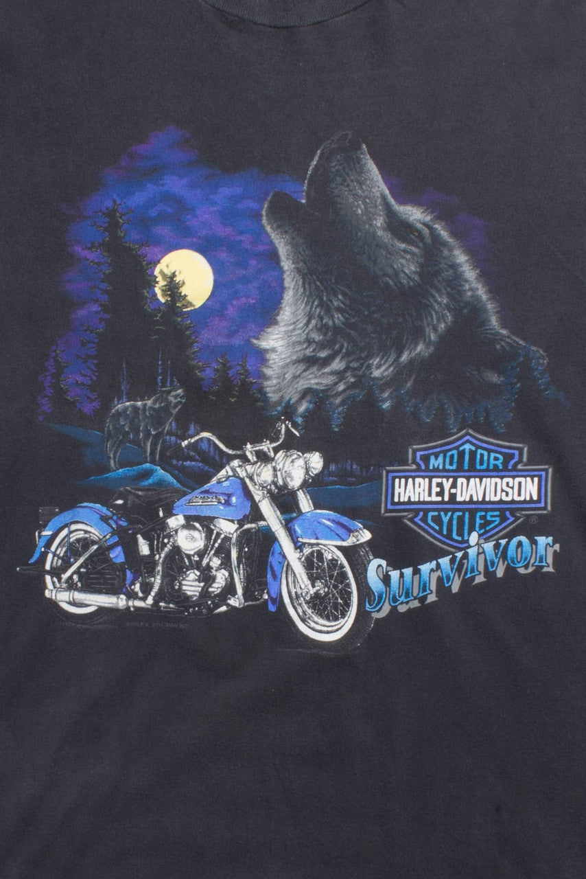 '93 Ft. Myers Double Graphic Harley Davidson T-Shirt