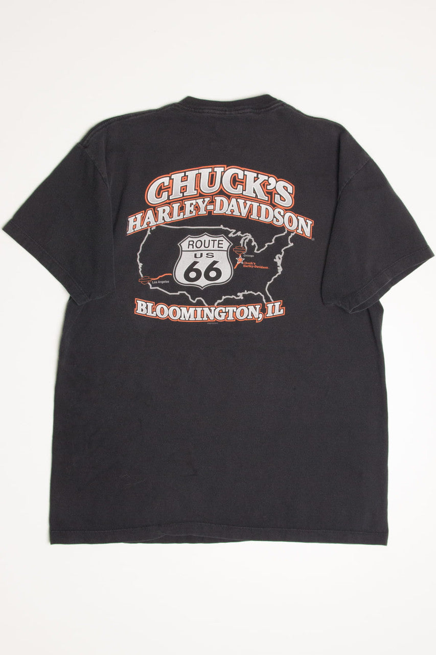 Chuck's Route 66 Illinois Harley-Davidson T-Shirt (2010s)