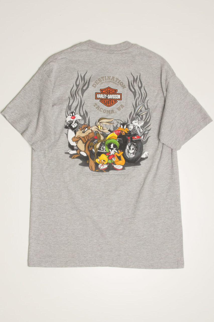 Tacoma Washington Looney Tunes Harley-Davidson T-Shirt