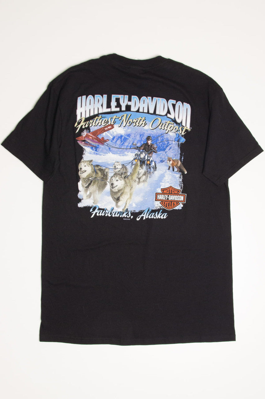 Farthest North Outpost Fairbanks Harley-Davidson T-Shirt