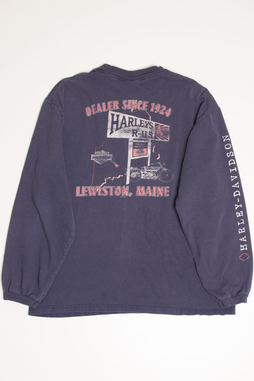 Faded Harleys R-Us Harley-Davidson Long Sleeve T-Shirt (2000s)