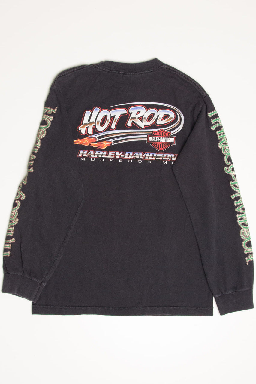 Hot Rod Muskegon Harley-Davidson Long Sleeve T-Shirt
